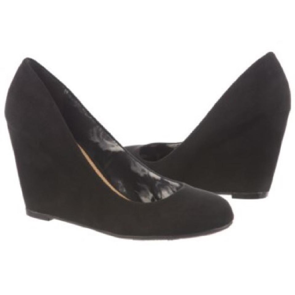 Fergalicious Black Wedge Heels
